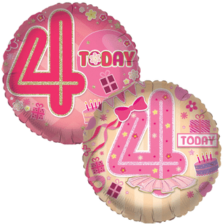 Age 4 Characters 18" Foil Balloon