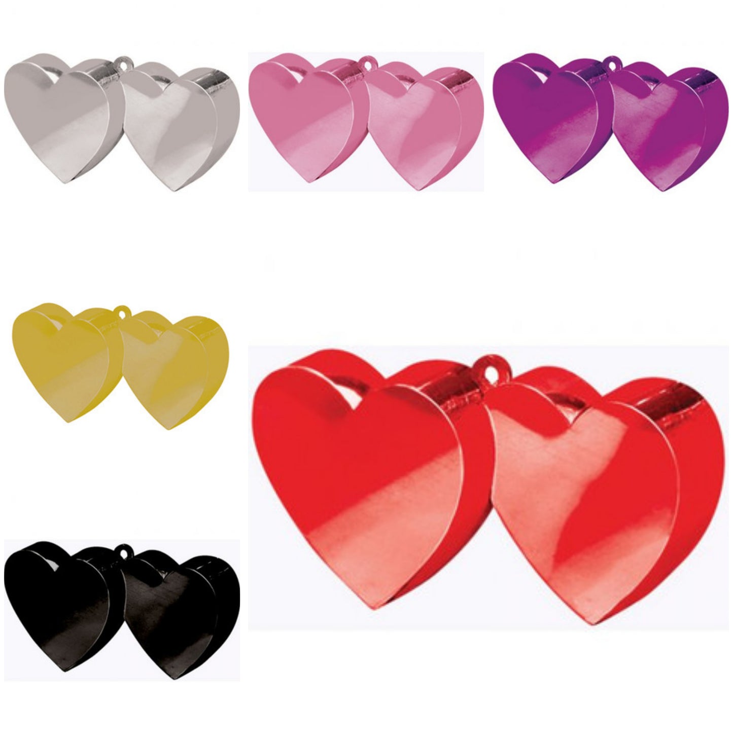 Double Heart Balloon Weight