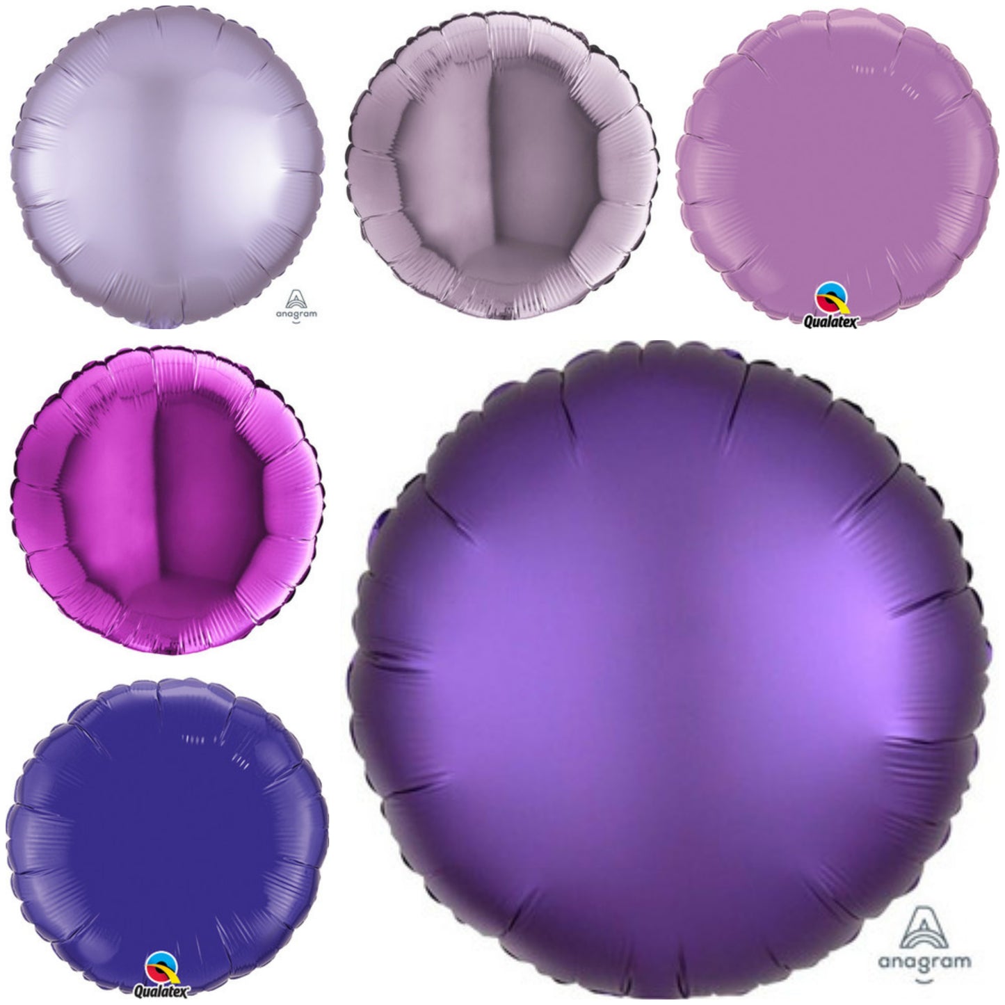 Plain Round Purple 18" Balloon