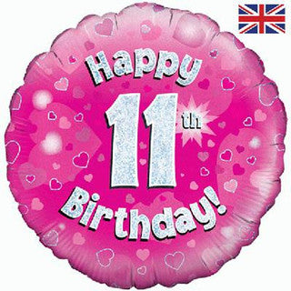 Age 11 Sparkle/ Character 18" Foil Balloon