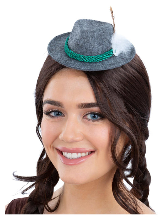Bavarian Mini Hat on Hair Clip