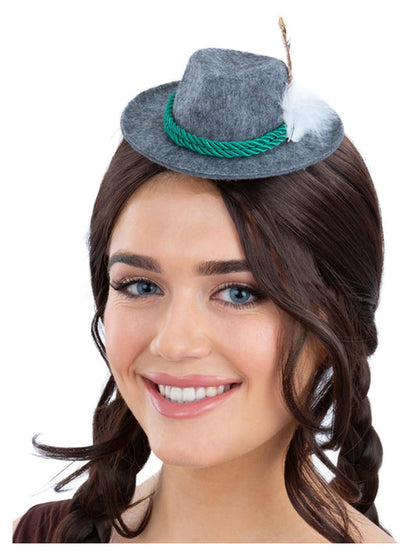 Bavarian Mini Hat on Hair Clip