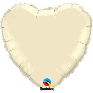 Plain Heart Beige/ Brown/ Black 18" Balloon