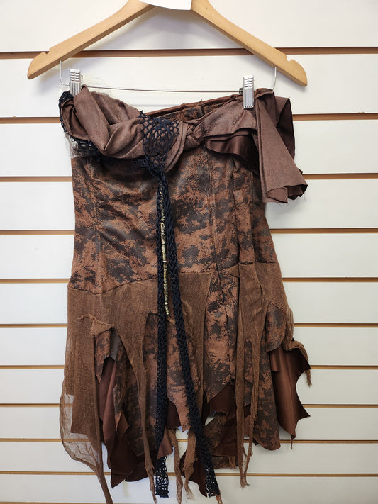 Brown Pirate Sexy Costume 12-16