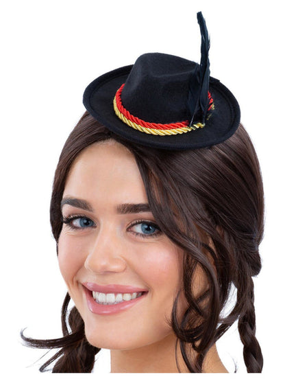 Bavarian Mini Hat on Hair Clip