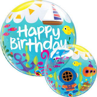 Sealife Bubble Foil Balloon