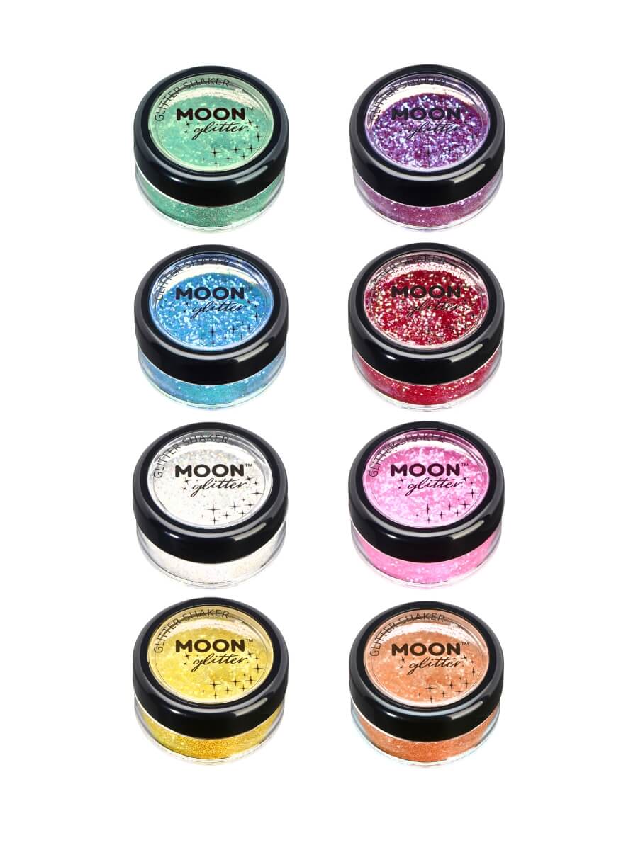 Moon Creations Face and Body Glitter Iridescent Fine Shaker Pot