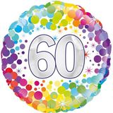 Age 60 Coloured 18" Foil Balloon