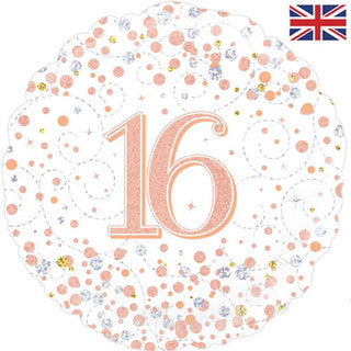 Age 16 Sparkling Fizz 18" Foil Balloon