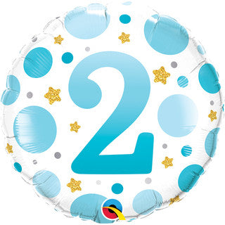Age 2 Dots 18" Foil Balloon