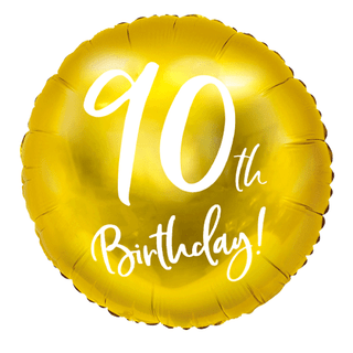 Age 90 Gold/ Coloured 18" Foil Balloon