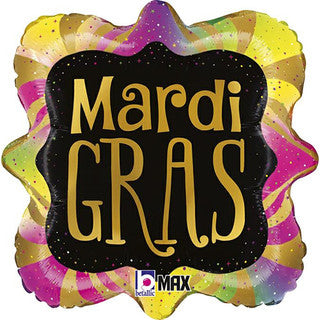 Mardis Gras 18" Foil Balloon