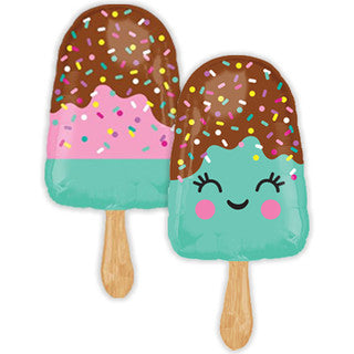 Ice-cream Lolly Coloured Supershape Foil Balloon