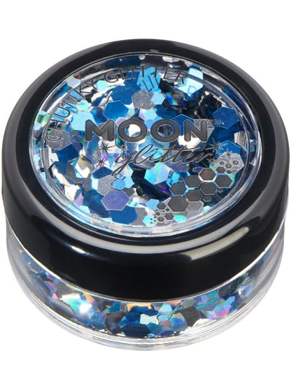 Moon Creations Face and Body Glitter Mystics Magical Mixes Chunky Pot