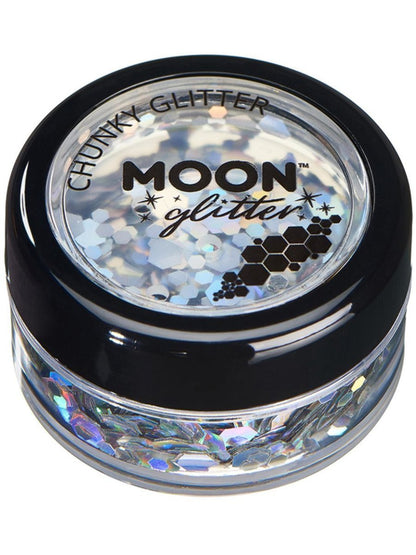 Moon Creations Face and Body Glitter Holographic Chunky Pot