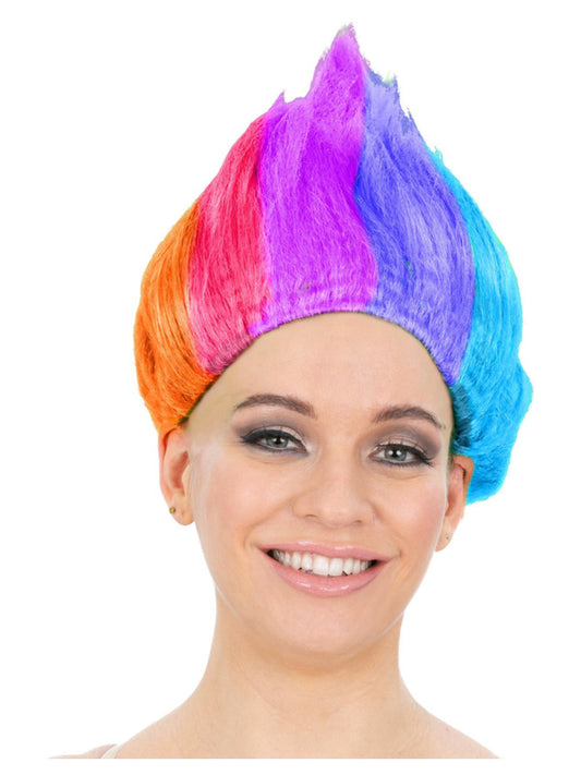 90's Troll Wig Rainbow