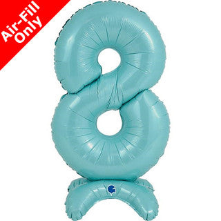 Airfilled Stand-up 25'' Foil Number Balloon Blue