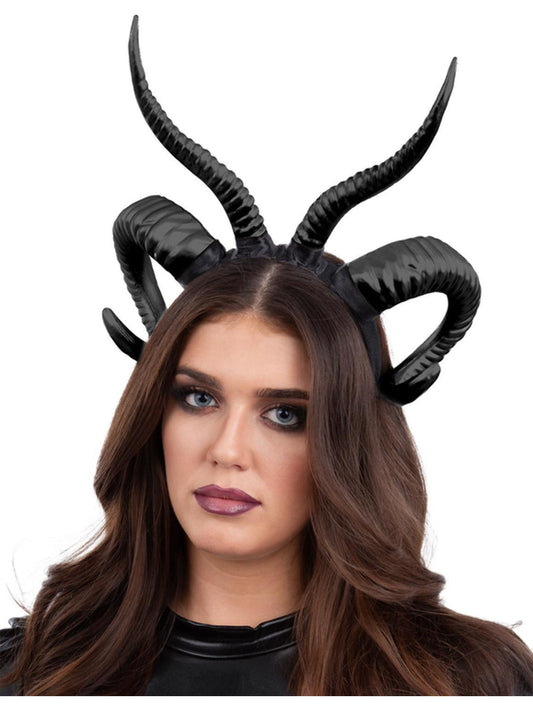 Double Ram Demonic Horns
