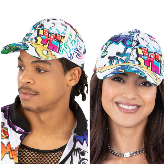 90's Graffiti Peaked Cap