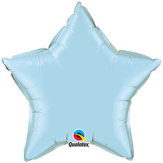 Plain Light Blue Star 20" Balloon