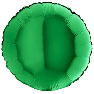 Plain Round Green 18" Balloon