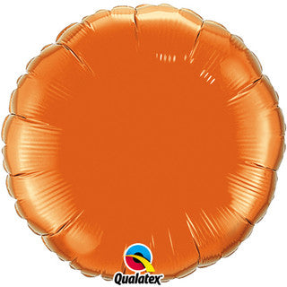 Plain Round Red/ Orange 18" Balloon