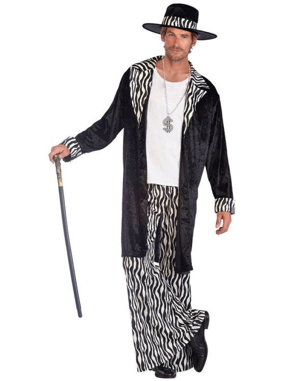 Zebra Pimp Costume