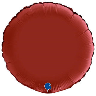Plain Round Red/ Orange 18" Balloon