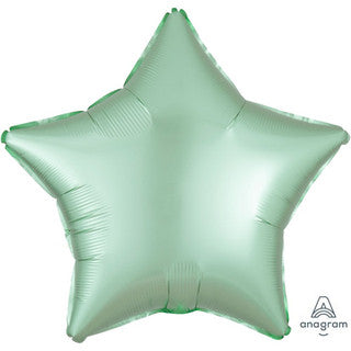 Plain Green Star 20" Balloon