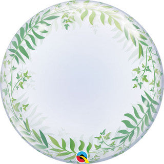 Leaf Deco Bubble Foil Balloon
