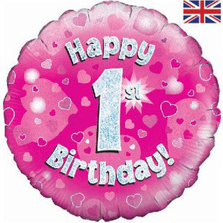 Age 1 Sparkle/ Glitz 18" Foil Balloon