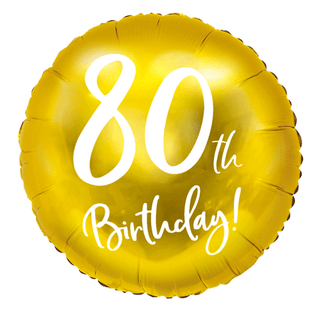 Age 80 Rose and Gold 18" Foil Balloon