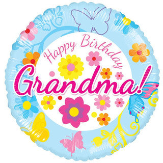 Happy Birthday Grandma 18" Foil Balloon