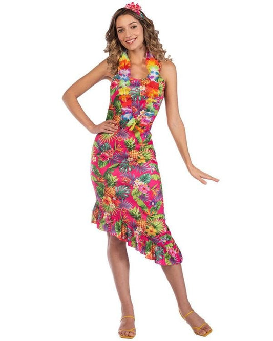 Hawaiian Hula Pink Costume