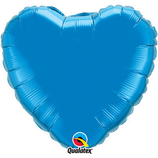 Plain Heart Blue 18" Balloon