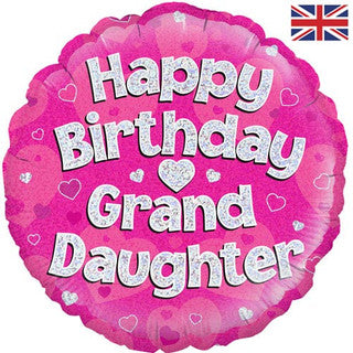 Happy Birthday Granddaughter 18" Foil Balloon