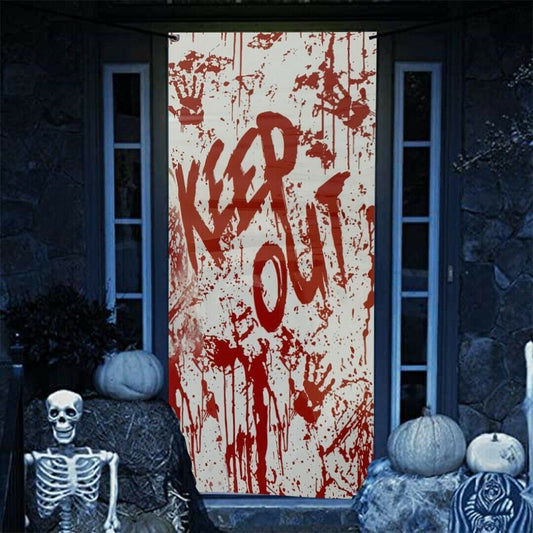 Blooded Keep Out Door Cover Decoration