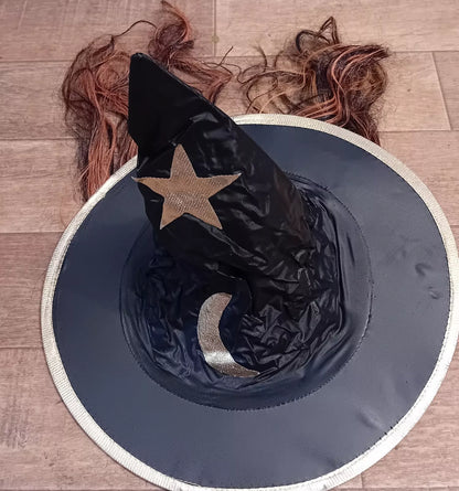 Witch Hat with Hair Child