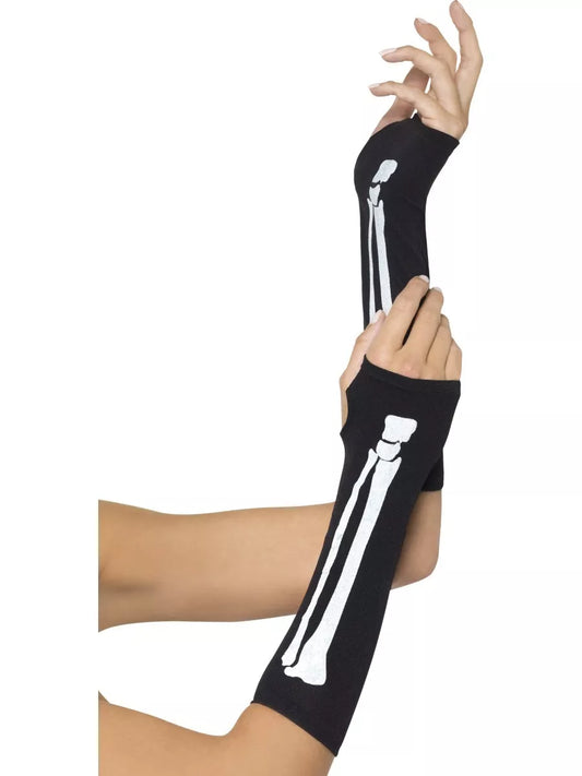 Fingerless Skeleton Gloves