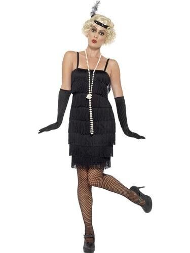 Flapper Black Short Costume