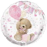 Baby Girl/ Boy Teddy Bear 18" Foil Balloon