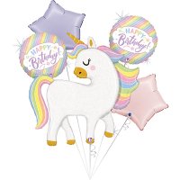 Pastel Unicorn Foil Balloon Bouquet