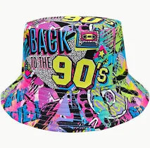 Back to the 90's Graffiti Bucket Hat