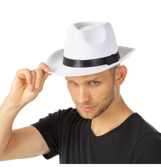 Gangster Hat White