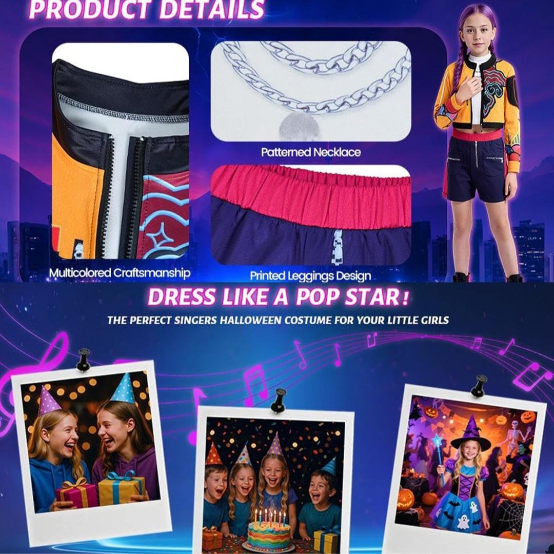🌟New🌟 Demon Huntress Purple Child Costume