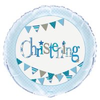 Christening Girl/ Boy Bunting 18" Foil Balloon