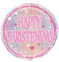 Happy Christening Girl/ Boy 18" Foil Balloon