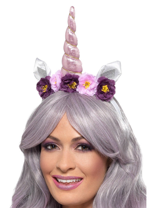 Unicorn Headband and Flowers