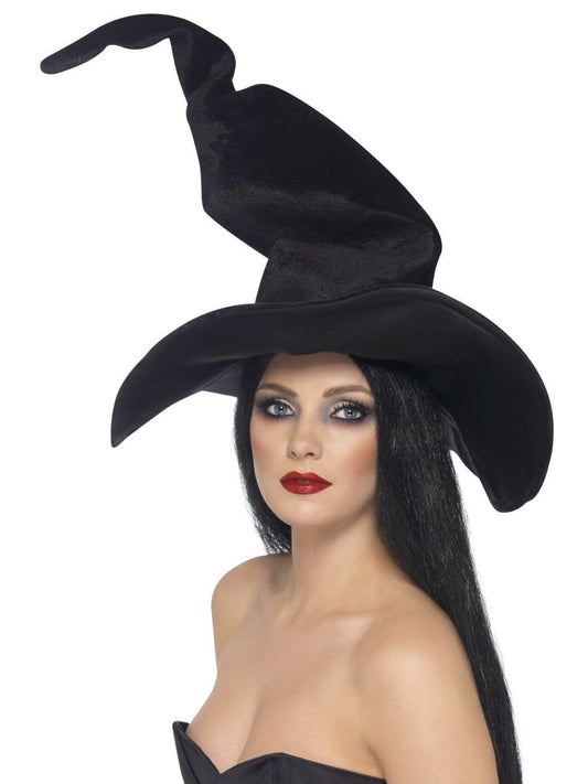 Twisted Velour Witch Hat