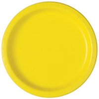 Yellow Paper Plates - 8pkt